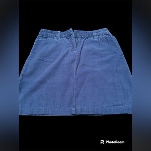 B.Moss Blue Corduroy Skirt